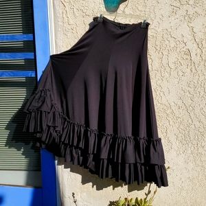 Black Flamenco practice skirt